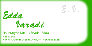 edda varadi business card
